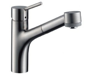 Hansgrohe 06462860 Talis S Single Hole Kitchen, Steel Optik