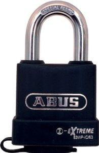 Abus 83WP/53-300 S2 Rekeyable Schlage Weather Proof 53mm Body 1 Inch Shackle Padlock Zero-Bitted