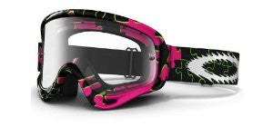 Oakley Oakley MX XS O-Frame Goggles with Clear Lens (Pink Puzzled)