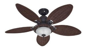 Hunter Ceiling Fans 21647 Caribbean Breeze Fan - Weathered Bronze Indoor Fan 54"
