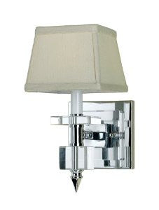 Candice Olson Lighting Cluny Candle-Base Sconce, Chrome