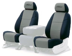 Coverking Custom Fit Seat Cover for Dodge Dakota - (Neosupreme, Gray/Black Side)