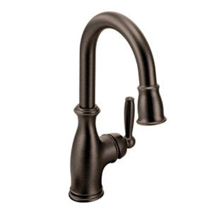 Moen 5985Orb Brantford One-Handle High Arc Pull Down Bar Faucet, Oil Rubbed Bronze