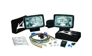 KC HiLiTES 740 5x7 Black Steel 100w Spot Beam Light System