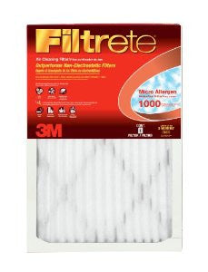 Filtrete Micro Allergen Reduction Filter, 1000 MPR, 14-Inch by 20-Inch by 1-Inch, 2-Pack