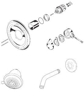 Delta Faucet RP29405 1500 to 1700 Series Conversion Kit, Chrome