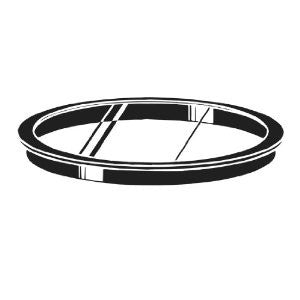 Kichler Lighting 9534BK Glass Lens Accessory in Black, 5-Inch