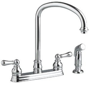 American Standard 4771.732.002 Hampton Kitchen Faucet with Escutcheon Plate, Polished Chrome