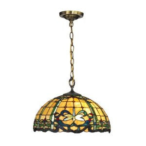 Dale Tiffany TH12234 Cabrini Pendant, Antique Brass