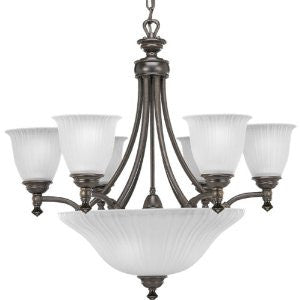 Progress Lighting P4116-77 9-Light Renovations Chandelier, Forged Bronze