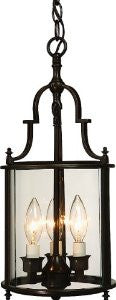 Artcraft Lighting AC1320BZ Manor 3-Lite Urn Light, Rich Bronze