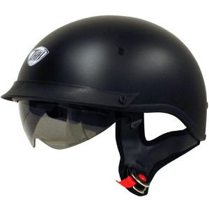 THH Helmets T-72 Motorcycle Helmet (Flat Black, Small)