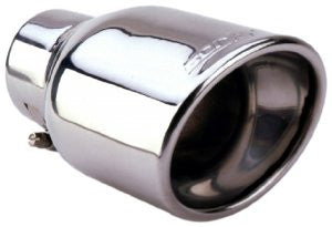 Borla 20155 Single Oval Rolled Angle-Cut Tip w/ Clamp Borla Embossed