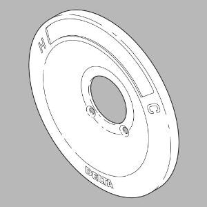 Delta Faucet RP5883 Escutcheon 600 Series Repair Kit, Chrome