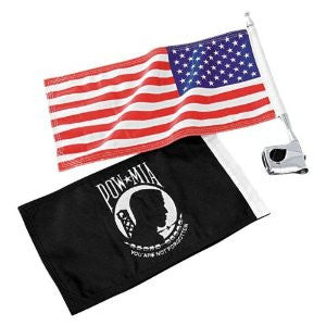 Kuryakyn 4255 3/4" Vertical Flag Mount with Flag