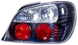 IPCW CWT-850B2 Subaru Impreza WRX Bermuda Black Tail Lamp with Crystal Eyes - Pair