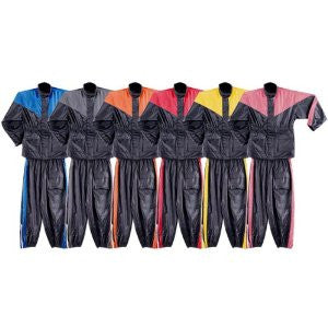 Motorcycle Rain Gear - Two Piece Motorcycle Rain Suit RS5001 L Blue