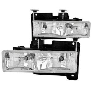 Anzo USA 111004 Chevrolet Crystal Chrome Headlight Assembly - (Sold in Pairs)