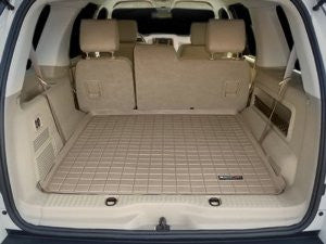 2004-2010 Ford Explorer Tan WeatherTech Cargo Liner [For Vehicles Equipped with 3rd Row Seating; Coverage Behind 2nd Row]