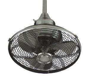 Fanimation OF110PW Extraordinaire Caged Ceiling Fan, Pewter Finish, 3 Matching Blades