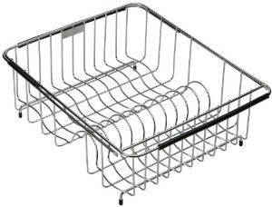 Elkay LKWERBSS 12-3/8-Inch x 15-3/8-Inch x 5-1/2-Inch Wavy Wire Rinse Basket, Stainless Steel Finish