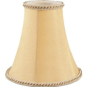 Progress Lighting P8620-01 Beige Silk Dupioni Shade with Braided Trim and Uno-Fitter