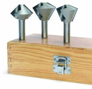 MLCS 8357 1/2-Inch Shank Multi-Sided Glue Joint Router Bit Set, 3-Piece