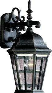 Artcraft Lighting AC8421BK TUDOR European Style Outdoor Wall Sconce Light, Black