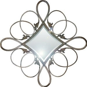 Yosemite YHJZ-80904-2 Diamond Shaped Iron Mirror,