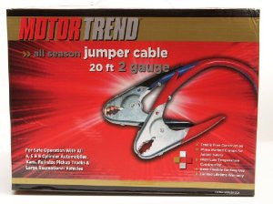 Motor Trend MTP220-CCA 20-Foot Jumper Cables with Parrot Clamps, 500-AMP