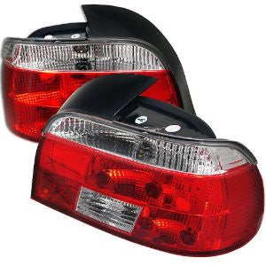 Spyder Auto BMW E39 5-Series Red Clear Crystal Tail Light