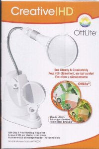Ott Lite 19000C LED Clip and Freestanding Magnifier