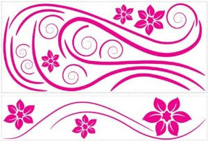 RoomMates RMK1309GM Deco Swirl Peel & Stick Wall Decal