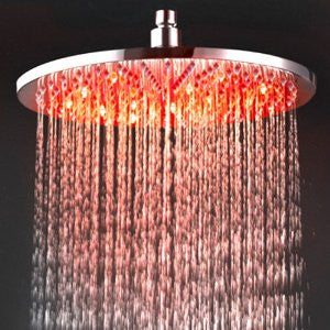 LightInTheBox 12 Inch Chromed Brass LED Rainfall Shower Head