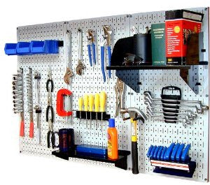 Wall Control 30-WRK-400WB Standard Workbench Metal Pegboard Tool Organizer